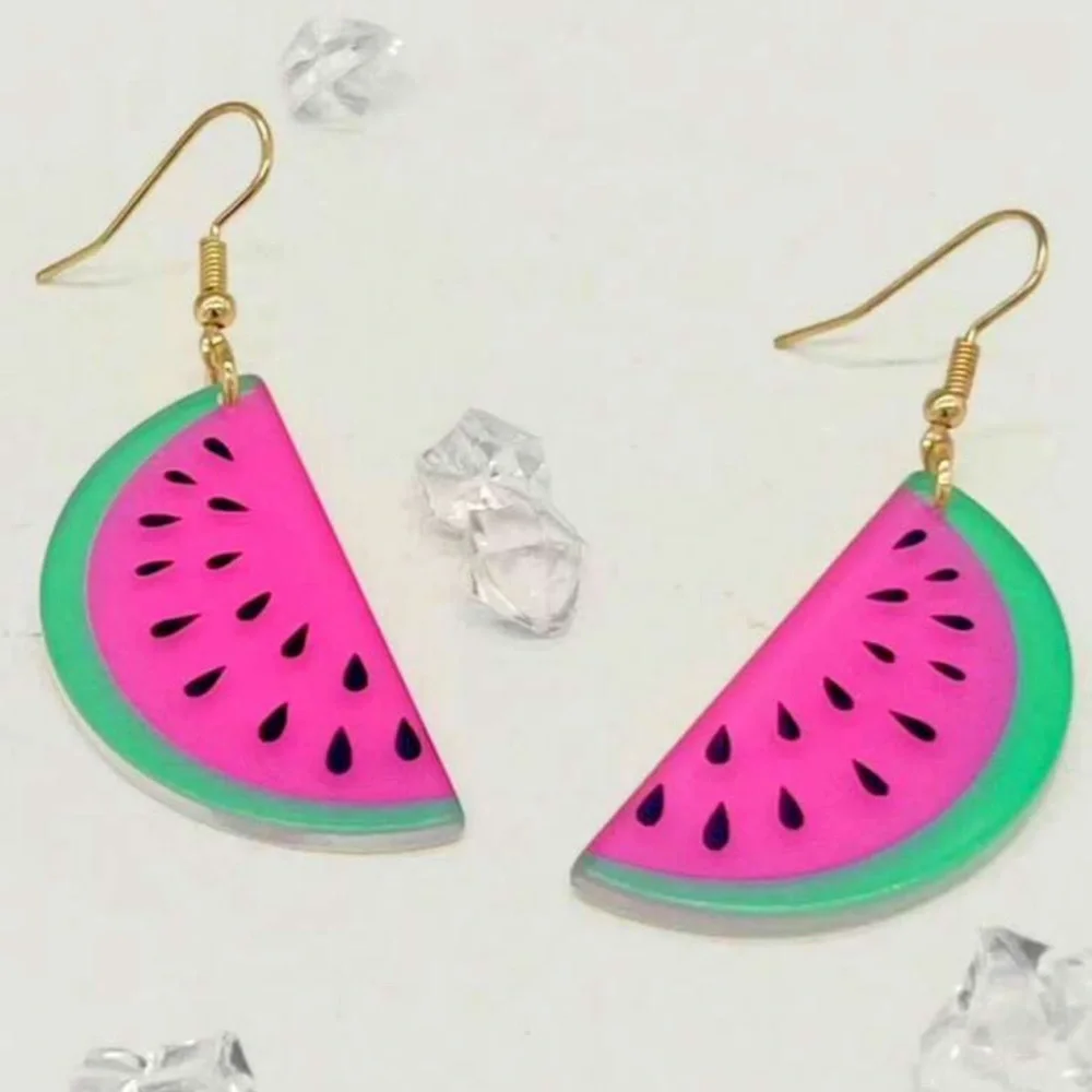 🍉 Watermelon Earrings 🍉 - Picture 1 of 4